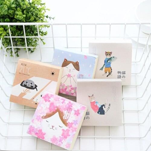 300 Sheets) Cat Shape Memo Pad Kawaii Stationery Office Supplies Notepad Diy School Stationery Office Desk Decoration