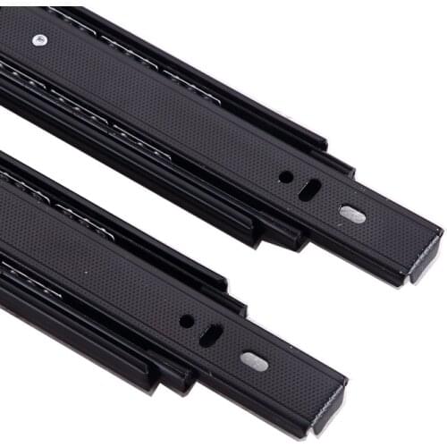 8in Full Extension Guide Rail Drawer Slide Home Kitchen Drawer Cupboard Cabinet Furniture Runner 3 Section Sliding Rail MJ