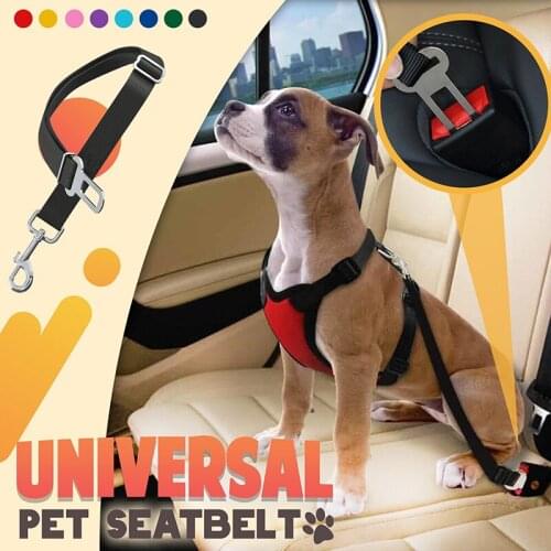 Pet Car Seat Belt Safety Tether Heavy Duty Adjustable Harness Belts Pet Accessories For Dog Cat поводок для собак Dog Leash