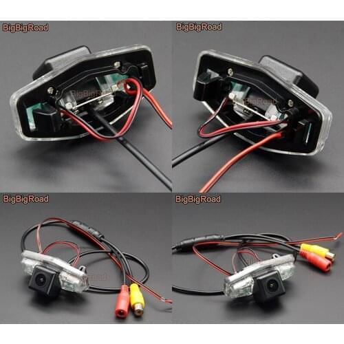 BigBigRoad For Honda Civic EK FD Odyssey Accord Pilot Acura TSX Car HD Rear View Parking Camera Auto Backup Monitor Waterproof