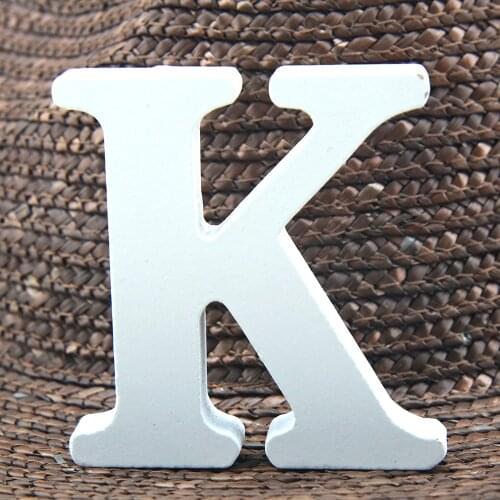 1pc 8CM White Wooden Letter English Alphabet DIY Personalised Name Design Art Craft Free Standing Heart Wedding Home Decor