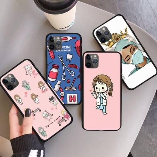 Spain Cartoon Medicine Doctor Nurse fashion Phone Case for iPhone 11 12 pro XS MAX 8 7 6 6S Plus X 5S SE 2020 XR mini