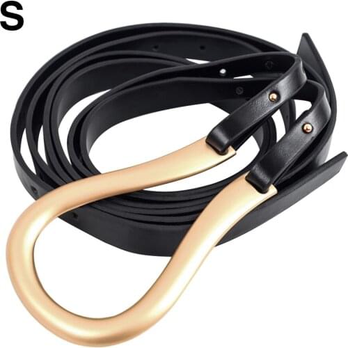 Decoration Multi-Purpose Light Luxury Adult Horseshoe Buckle Daily Curved Metal Pants Gift Fashion U-shaped Durable Women Belt