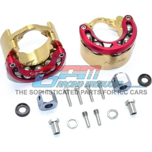 Brass Wheel Knuckle Axle Weight w/9mm Wheel Adapter for TRAXXASParts 1/10 TRX6 G63