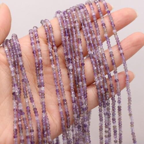 New Style Natural Stone Bead Section Light Purple Crystal Small Beads For DIY Jewelry Making Necklace Bracelet Earring Accessory