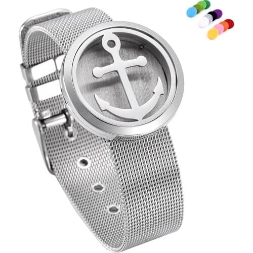 Wholesale Cross Fragrance Essential Oil Diffuser Bracelet Aromatherapy diffuser Perfume Locket Allergy Free Box