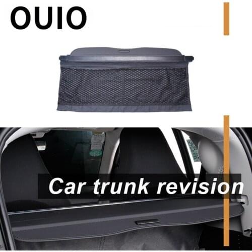 OUIO 1Set Car Rear Trunk Cargo Cover For Smart Fortwo 2010 2011 2012 2013 2014 Security Shield Shade Retractable accessories