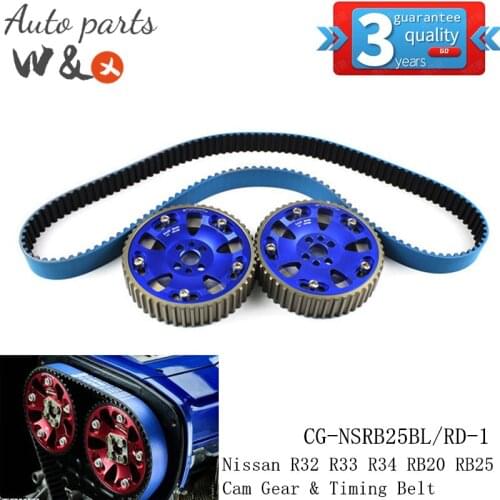 Timing Belt For Nissan RB20 RB25 RB26 R32 R33 R34 Skyline & Cam Gear Adjustable Kit