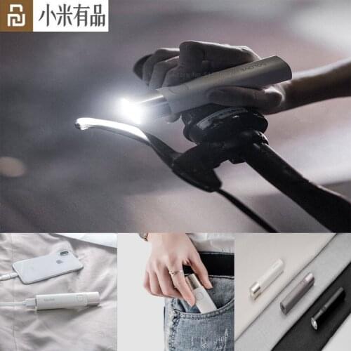 Xiaomi SOLOVE LED Flashlight 3000mAh Mobile Power USB Multi-function Brightness Torch Power Bank Portable Lighting Mini Torch