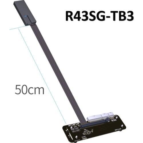 R43SG-TB3 PCIe x16 PCI-e x16 to TB3 Extension Cable PCI-Express Cables eGPU Adapter