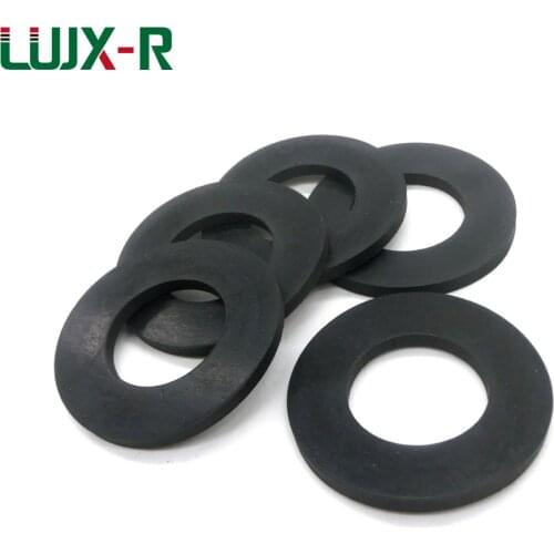 LUJX-R Thickness 5mm Rubber Flat Gasket Nitrile Plain Washer Quick Connector Gaskets ID22/28/33/41/47/60/76/98mm Sealing Rings