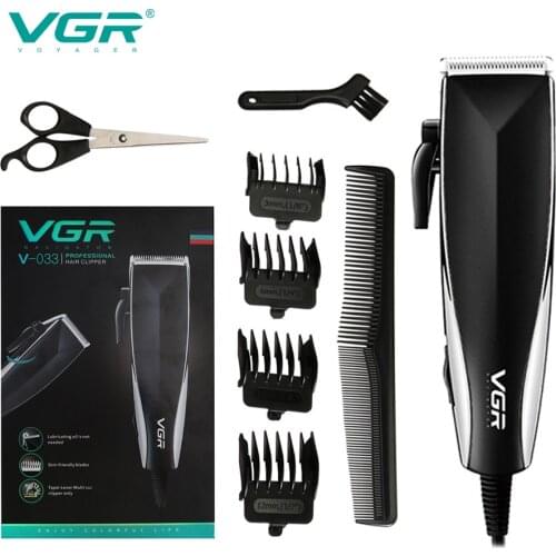 VGR V-033 USB Electric Hair Clippers For Men Adults Kids Razor Hair Cutting Machine Beard Trimmer Machine Professional Barber