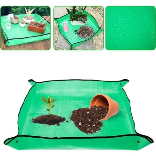 Waterproof Planting Mat Gardening Potting Mat Foldable Garden Pad Reusable Anti-dirty Transplanting Pad Succulent Potting Tarp