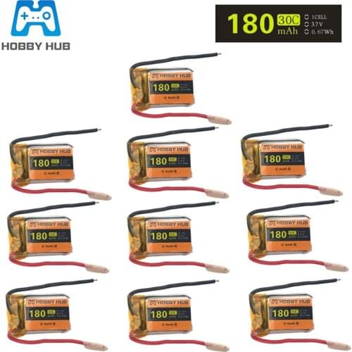 10pcs 3.7V 180mAh Lipo battery for Syma S105 S107 S107G S109 S026G S111G for Skytech M3 Li-Po Battery Helicopter Part 10pcs/lot