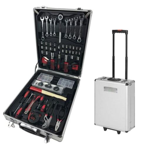 245 car aluminum alloy box tool set manual tool set screwdriver wrench set wrench home repair kit