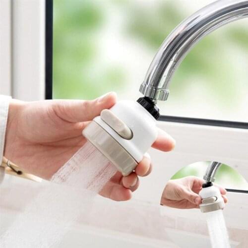 3 Modes Faucet Flexible Water Saving Filter Sprayer Nozzle 360 degree Rotate Diffuser Faucet Bathroom Accessories