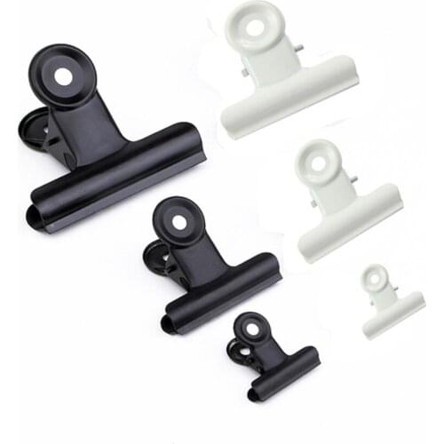 5 Pack Bulldog Clips Hinge Paper Clips Metal Hinge Clips for Crafts, Food Bags, Drawings, Photos at Home Kitchen & Office Usage