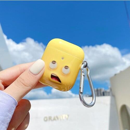 3D cartoon expression Apple AirPods pro Bluetooth wireless headset protective cover 1/2/3 generation anti-fall soft applicable