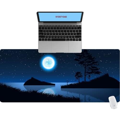 Large Office Computer Desk Mat Table Keyboard Big Mouse Pad Moonlight Laptop Cushion Desk Non-slip Mat Gamer Mousepad Mat