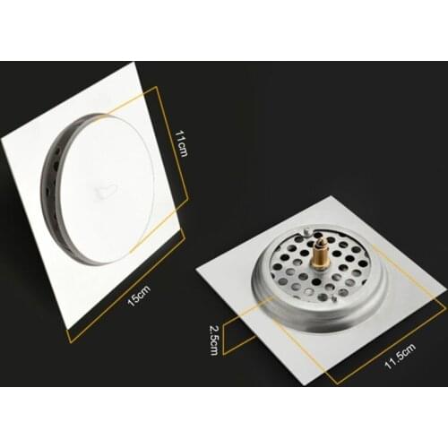 Stainless Steel Bouncing Floor Drain Sewer Anti-blocking Filter Shower Floor Cover Metal Anti-smell Pedal Bathroom WXV S