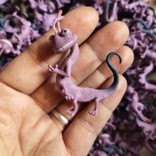 Disney Anime Monsters Inc. 5.5cm The Chameleon Randall Boggs Action Figure Toys Car Decoration Mini Size Randall Gift for Kids