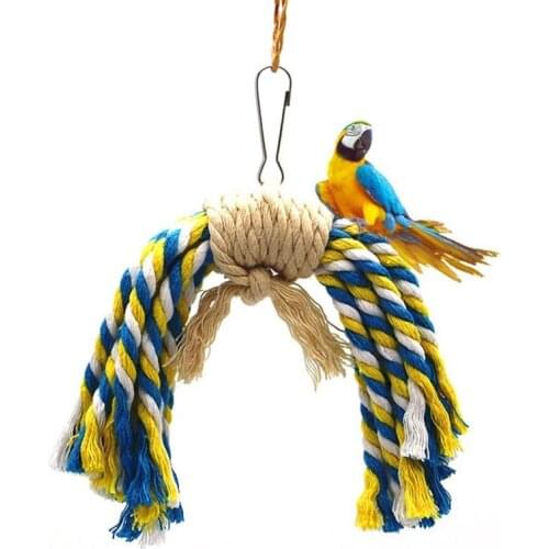 Bird Chewing Toy Interactive Parrot Hanging Toy Bird Tearing Toy Parrot Bite Toy Bird Cockatiel Cage Decoractive Toys