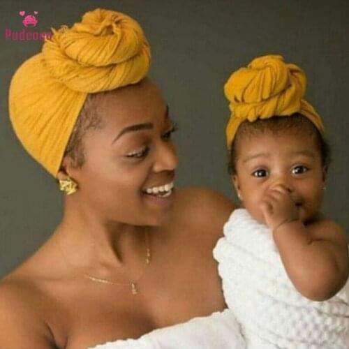 2Pcs Baby Toddler Girls Kids Bunny Knot Bow Turban Headband Hair Band Headwrap Accessories Headscarf Headwrap Headdress