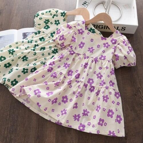 Melario Girls Dress Costumes 2021 Summer Baby Girl Fashion Korean Style Flowers Dresses Kids Sweet Vestidos For 2-6Y