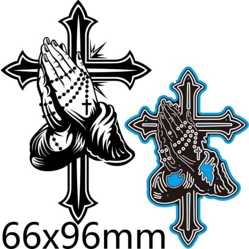 Metal Dies Rood Prayer New Stencils DIY Scrap booking Paper Cards Craft Making Craft Decoration 66*96mm