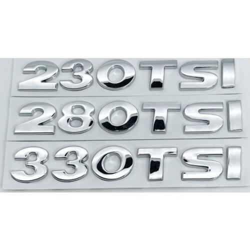 1pcs 3D 230TSI 280TSI 330TSI car stickers emblem decal car styling for Volkswagen Golf Jetta Passat Jetta Lamando SAGITAR MAGOTA