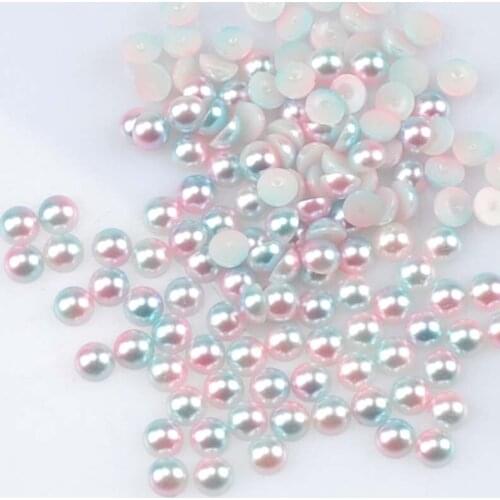 Half round shape flatback Resin Cabochons Scrapbook Craft Buttons 8mm 300Pcs DIY phone decor Headwear accessories DIY YKL0524-8