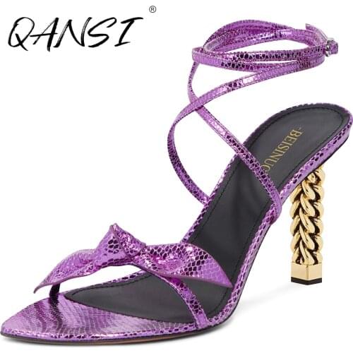 Handmade Commission Serpentine Black Women Summer Sandals Sexy Party Lace Up High Heel Sandals Open Toe Bowknot Stiletto Sandals