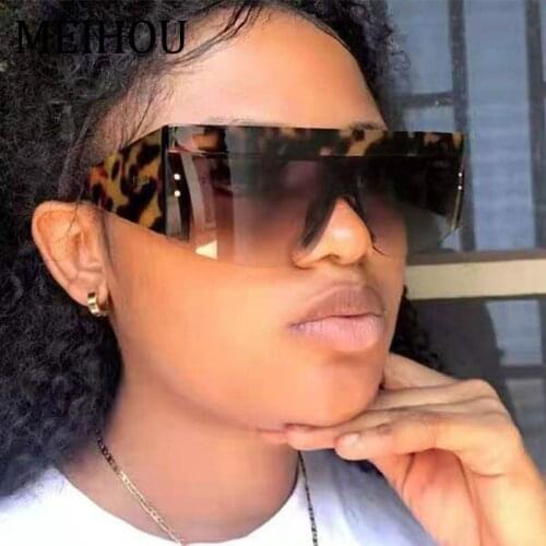 Vintage Big Frame Pilot Sun Glasses For Women Fashion 2020 Oversized Flat Top Gradient SunGlasses Men Shade Oculos UV400