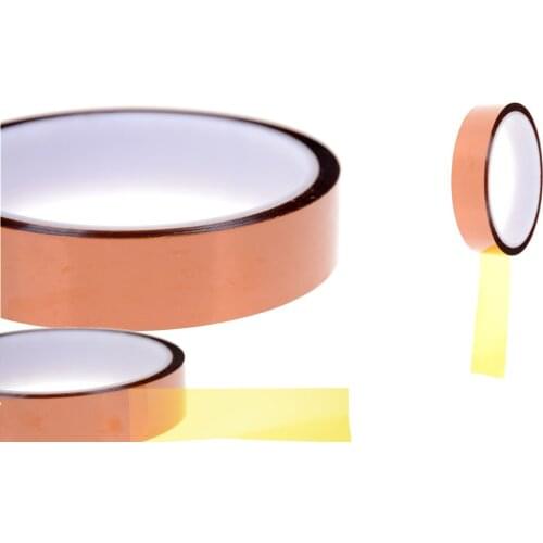 Heat Resistant High Temperature Polyimide Adhesive Tape Tawny Hot New 1Roll 20mm x 30m