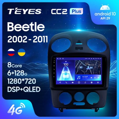 TEYES CC2L CC2 Plus For Volkswagen Beetle A4 2002 - 2011 Car Radio Multimedia Video Player Navigation GPS Android No 2din 2 din dvd