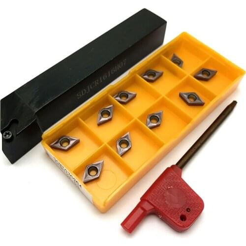 1PCS External tool holder SDJCR1010H07 SDJCR1212H07 SDJCR1616H07 SDJCR2020M07 CNC tools holder for DCMT070204/08 cutting tool