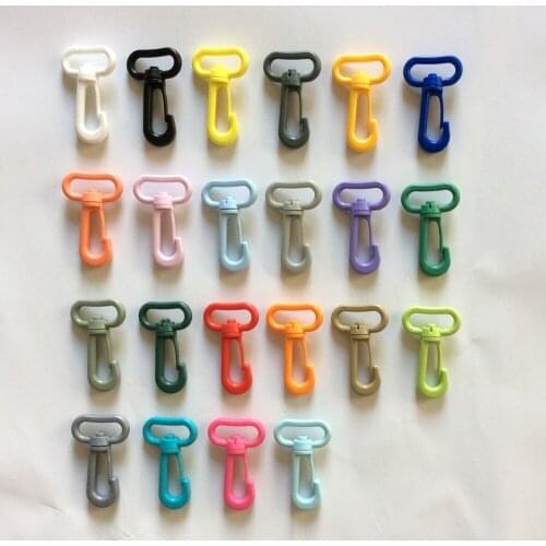 10pcs 25mmPlastic Swivel Snap Hooks Hardware Side Release Buckle Paracord Backpack Straps Bag Parts Pets Collar Strap Outdoor