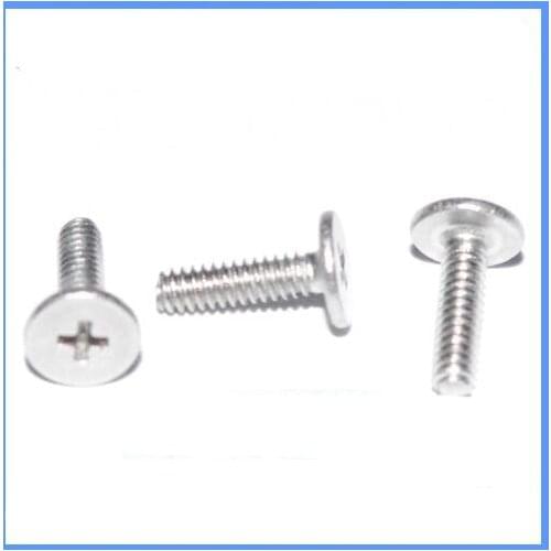 100pcs M1.6 phillips slim head bolts extra-low 0.5mm thin flat head screws stainless steel 2.5mm-6mm length