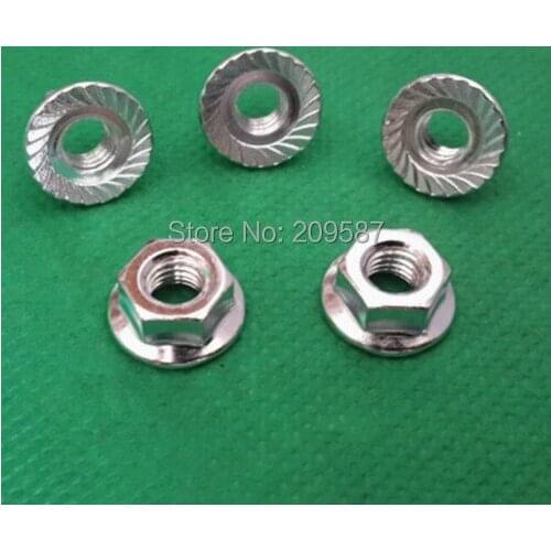 50pcs Metric M3 304 Stainless Steel Hex Head Flange Nuts