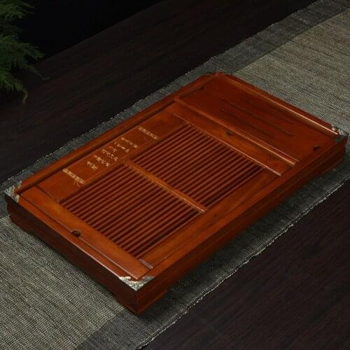 54*34*5cm Ke wood solid tea tray Kung Fu tea set tea water storage dual-use tea ceremony factory wholesale