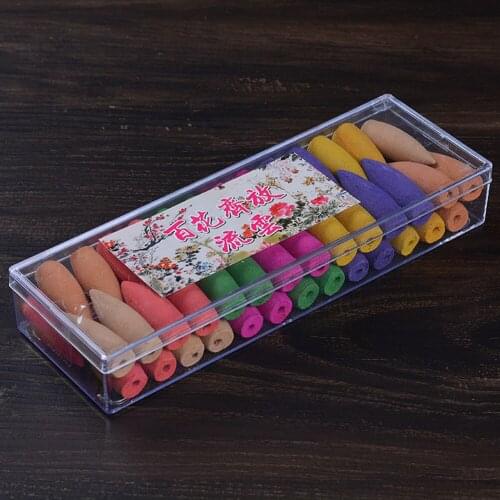 54pcs Incense Cone Backflow Incense Mixed Aromatherapy Fresh Air Aroma Spice