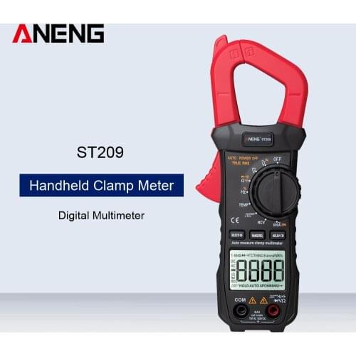 ANENG ST209 Digital Multimeter Handheld Clamp Meter AC/DC 6000 Counts Auto Range DC/AC Current Clamp Auto Range Tester Voltmeter