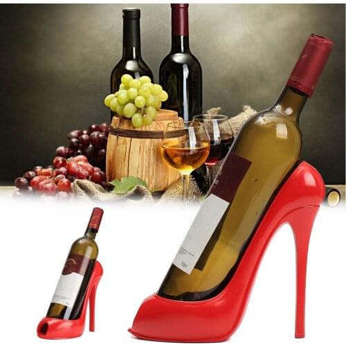 High Heel Shoe Wine Bottle Holder Hanger Red Wine Rack Support Bracket Bar Accessories Table Decoration Modern Style