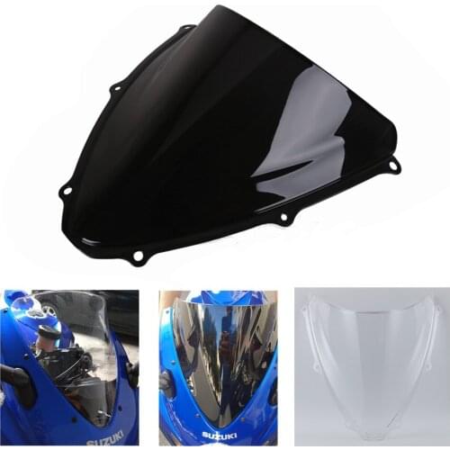 For Suzuki GSXR 600 gsxr 750 R 600 750 r K6 2006 2007 Motorcycle Windshield ABS WindScreen Double Bubble GSXR600 Wind Deflector