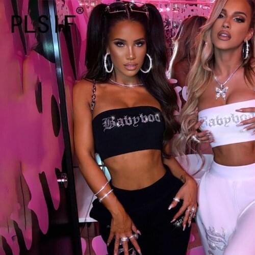 European Style Sexy Tracksuit Rhinestone Sexy Club Novelty Crop Top And Long Pant Ladies Tracksuits