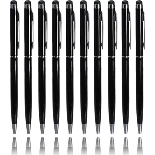 Maikou 10pcs 2 in 1 Capacitive Pen / Ballpoint Pen for Touchscreen
