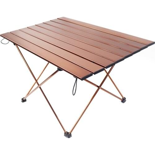 Small Folding Camping Table Portable Beach Table - Collapsible Foldable Picnic Table in a Bag Lightweight Camp Tables