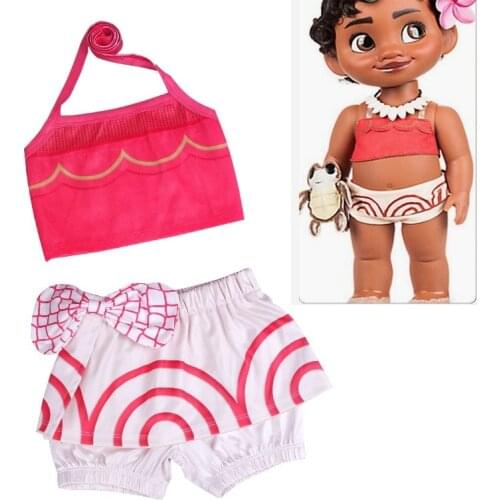 New Summer Moana Swimwear Girls Baby Swimsuit Kids short Bathing Suits Girl Vaiana dress Costume Bikini Kid Children Swimsuit