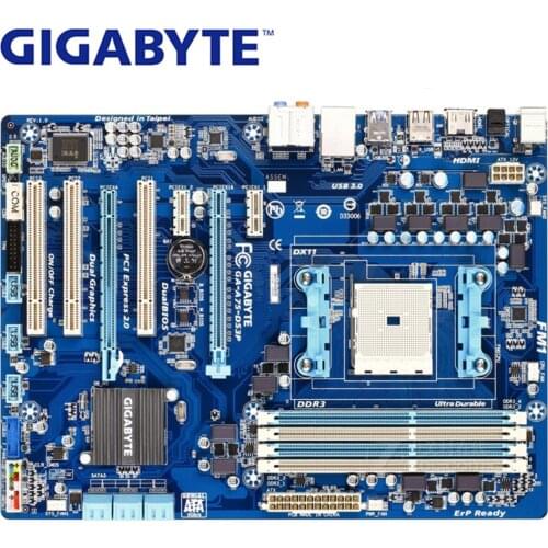 Socket FM1 For AMD CrossFireX Technology A75 Gigabyte Motherboard GA-A75-DS3P Desktop Mainboard Boards A75-DS3P DDR3 64GB