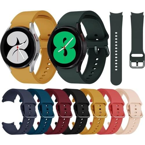 Silicone Sport Strap for Samsung Galaxy Watch4 40mm 44mm Watch 4 Classic 42mm 46mm Men Women Replacement Bracelet Watch Band